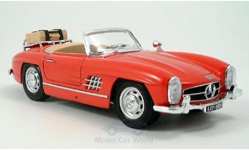 Diecast model cars Mercedes 300 1/18 Burago SL Touring Cabriolet red 1957 ohne Vitrine Mercedes 300 1/18 Burago SL Touring Cabriolet red 1957 ohne Vitrine diecast model cars