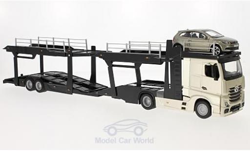 Mercedes Actros 1/43 Burago 2545 Autotransporter mit Volkswagen Polo V GTI diecast model cars