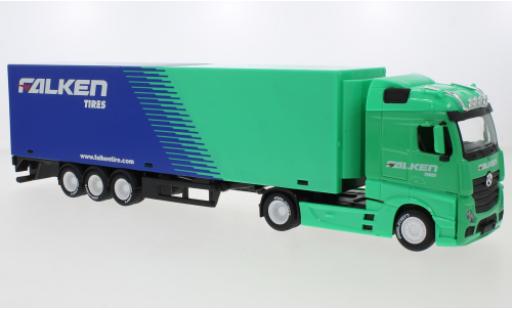 Mercedes Actros 1/43 Burago Gigaspace Falken Tires Koffersattelzug diecast model cars