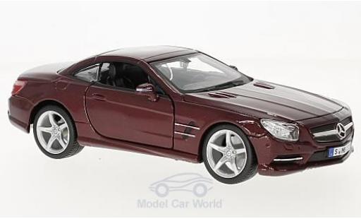 Diecast model cars Mercedes Classe SL 1/24 Burago SL 500 (R231) metallic red Mercedes Classe SL 1/24 Burago SL 500 (R231) metallic red diecast model cars
