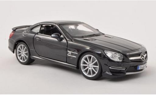 Diecast model cars Mercedes Classe SL 1/24 Burago SL 65 AMG (R231) metallic black Verdeck fermé Mercedes Classe SL 1/24 Burago SL 65 AMG (R231) metallic black Verdeck fermé diecast model cars