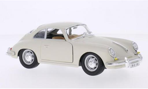 Porsche 356 1/24 Burago B white 1961 diecast model cars