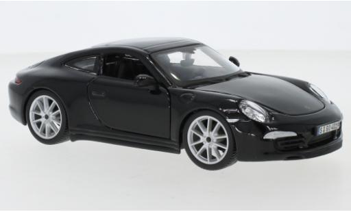 Porsche 991 S 1/24 Burago 911 Carrera S () black diecast model cars
