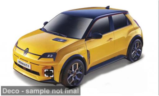 Diecast model cars Renault 5 1/24 Burago Bburago E-Tech gelb 1:24 Renault 5 1/24 Burago Bburago E-Tech gelb 1:24 diecast model cars