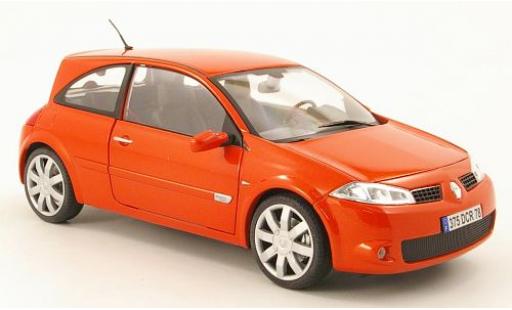 Renault Megane 1/18 Burago RS metallic red sans Vitrine diecast model cars