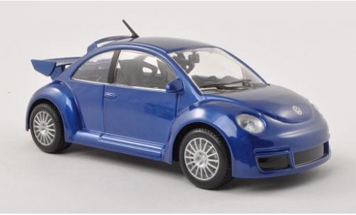 Volkswagen New Beetle 1/24 Burago RSI metallic blue diecast model cars