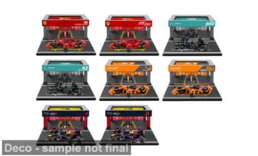 Mercedes CLA 1/43 Burago Bburago Zubehör 8er-Pitbox Set: Ferrari + Red Bull + + McLaren 2024 1:43 diecast model cars