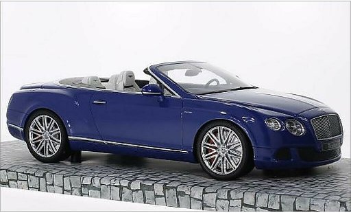 Bentley Continental GT Speed Convertible 1/18 Minichamps metallic blue 2013 diecast model cars