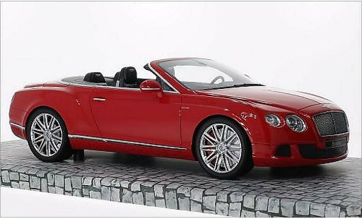 Bentley Continental GT Speed Convertible 1/18 Minichamps red 2013 diecast model cars