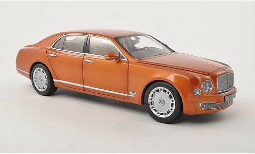 Bentley Mulsanne berline 1/18 Minichamps orange LHD 2010 diecast model cars
