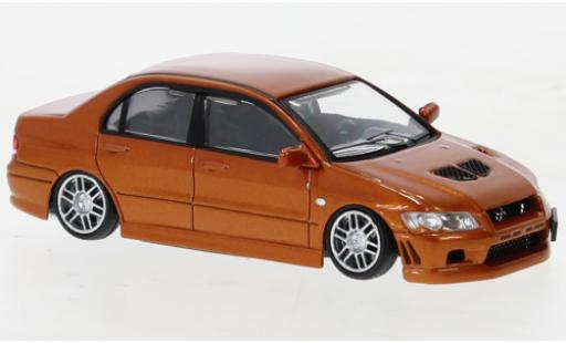 Diecast model cars Mitsubishi Lancer 1/64 BM Creations évolution VII metallise orange 2001 Mitsubishi Lancer 1/64 BM Creations évolution VII metallise orange 2001 diecast model cars