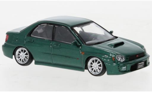 Diecast model cars Subaru Impreza 1/64 BM Creations WRX STI metallise green 2001 Subaru Impreza 1/64 BM Creations WRX STI metallise green 2001 diecast model cars