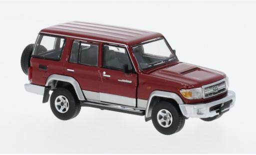 Diecast model cars Toyota Land Cruiser 1/64 BM Creations LC76 red foncé/d RHD Toyota Land Cruiser 1/64 BM Creations LC76 red foncé/d RHD diecast model cars