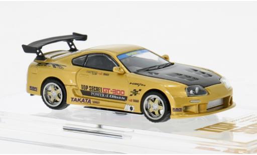 Diecast model cars Toyota Supra 1/64 BM Creations (JZA80) Top Secret gold 1:64 Toyota Supra 1/64 BM Creations (JZA80) Top Secret gold 1:64 diecast model cars