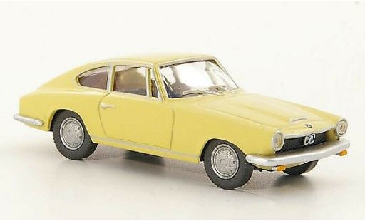 Bmw 1600 GT 1/87 Wiking Coupe beige diecast model cars