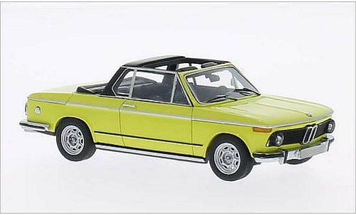 Bmw 2002 Cabriolet Baur 1/43 Neo (E10) Convertible yellow diecast model cars
