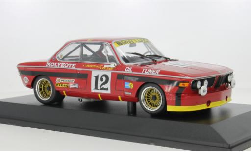 Bmw 3.0 1/18 Minichamps CSL 24h Spa 1974 Luigi #12 A.Peltier/J.Xhenceval 1:18 diecast model cars