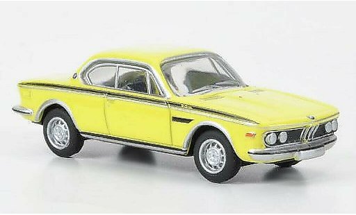 Bmw 3.0 CSL 1/87 Bub Coupe yellow diecast model cars