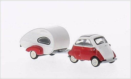 Bmw Isetta Export 1/87 Schuco red/white diecast model cars