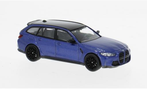 Diecast model cars Bmw M3 Touring blau 2023 1/64 Mini GT