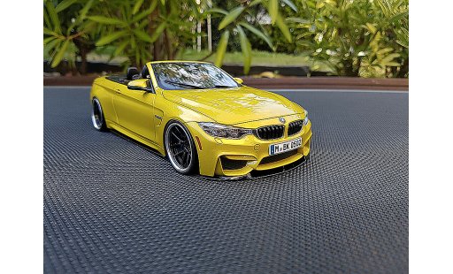 Bmw M4 Cabriolet 1/18 Paragon F83 yellow M performance diecast model cars