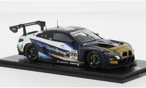 Bmw M4 1/43 Spark GT3 #998 1:43 diecast model cars