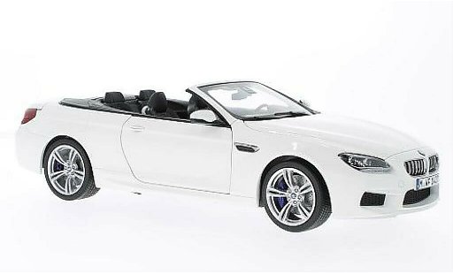 Bmw M6 Cabriolet 1/18 Paragon F12 M white diecast model cars