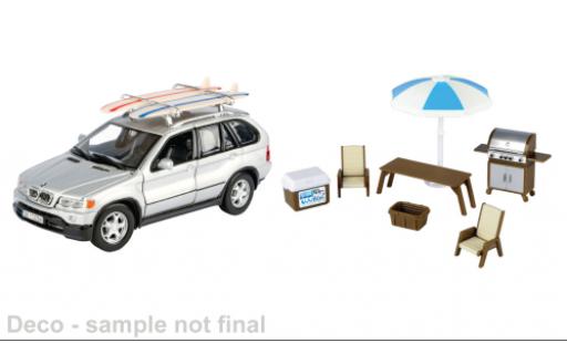 Bmw X5 1/24 Motormax silber 1:24 diecast model cars