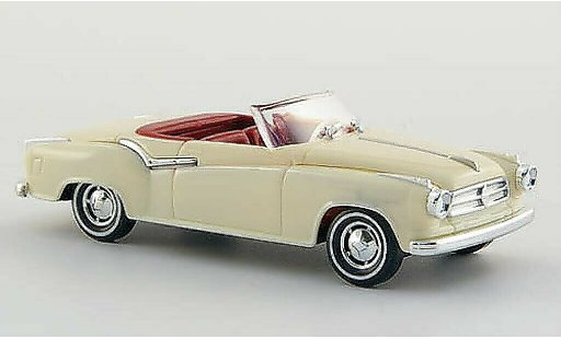 Borgward Isabella cabriolet 1/87 Busch Convertible creme-white 1958 diecast model cars