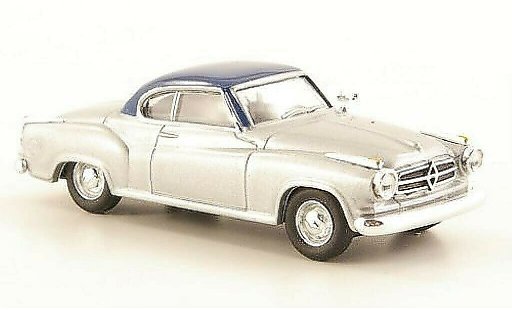 Borgward Isabella coupe 1/87 Herpa grey/blue diecast model cars