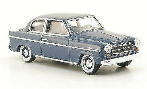 Borgward Isabella berline 1/87 Herpa blue-grey 1954 diecast model cars