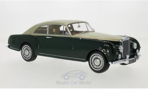 Bentley S1 1/18 BoS Models Continental Mulliner Sports Saloon green/gold RHD 1956 diecast model cars