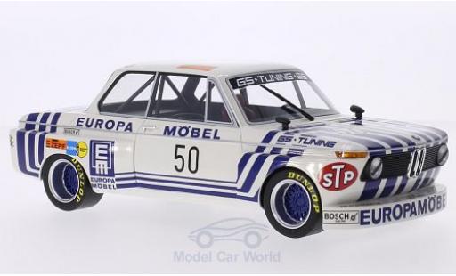 Bmw 2002 1/18 BoS Models Gr.2 No.50 GS Tuning Europa Möbel DRM 1974 J.Obermoser diecast model cars