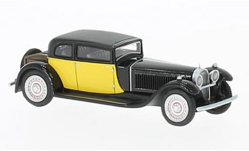 Diecast model cars Bugatti 41 1/87 BoS Models Type Royale by Weymann black/yellow RHD 1929 Bugatti 41 1/87 BoS Models Type Royale by Weymann black/yellow RHD 1929 diecast model cars
