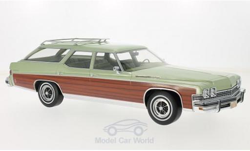 Buick Estate 1/18 BoS Models Wagon metallic green/Holzoptik 1974 diecast model cars