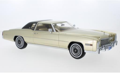Cadillac Eldorado 1/18 BoS Models Coupe gold/matt-black 1976 diecast model cars