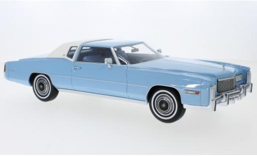 Cadillac Eldorado 1/18 BoS Models metallic blue/white 1976 diecast model cars
