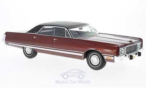 Chrysler New Yorker 1/18 BoS Models Brougham metallic red/black 1973 diecast model cars