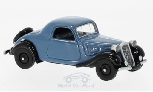 Citroen Traction 1/87 BoS Models Avant Faux Cabriolet blue/black 1936 diecast model cars