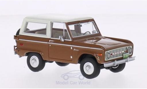 Diecast model cars Ford Bronco 1/43 BoS Models brown/white 1970 Ford Bronco 1/43 BoS Models brown/white 1970 diecast model cars