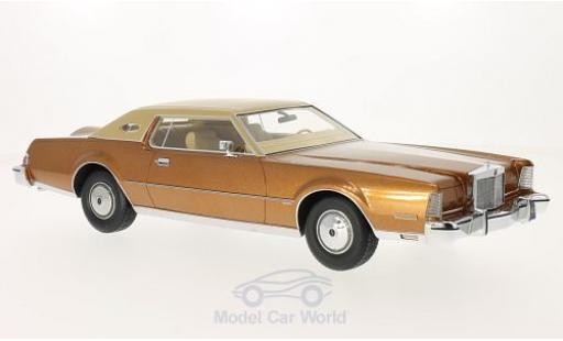 Diecast model cars Lincoln Continental 1/18 BoS Models Mark IV Luxus metallic brown/matt-beige 1974 Lincoln Continental 1/18 BoS Models Mark IV Luxus metallic brown/matt-beige 1974 diecast model cars