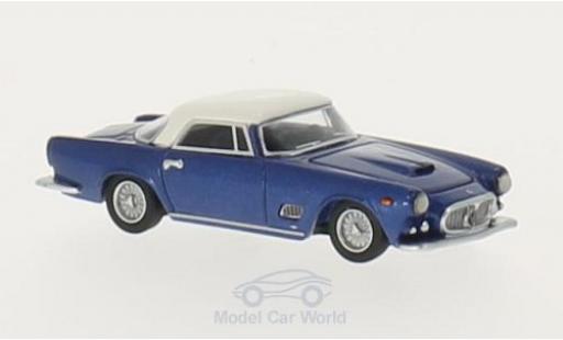 Diecast model cars Maserati 3500 GT 1/87 BoS Models metallic blue/white 1957 Maserati 3500 GT 1/87 BoS Models metallic blue/white 1957 diecast model cars