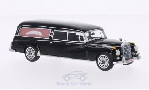 Mercedes 300 S 1/43 BoS Models d (W189) Pollmann black 1960 Bestattungsfahrzeug diecast model cars