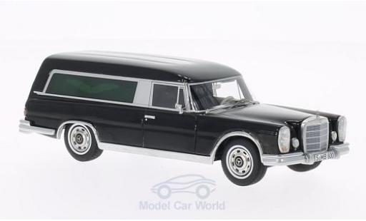 Mercedes 600 1/43 BoS Models Pollmann black Bestattungswagen diecast model cars
