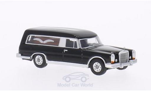 Mercedes 600 1/87 BoS Models (W100) Pollmann black 1969 Bestattungswagen diecast model cars
