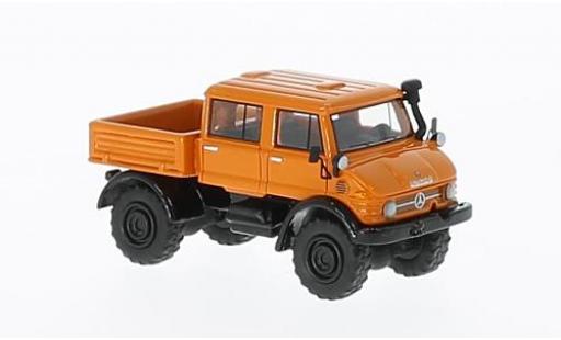 Diecast model cars Mercedes Unimog 1/87 BoS Models U416 DoKa orange 1977 Mercedes Unimog 1/87 BoS Models U416 DoKa orange 1977 diecast model cars