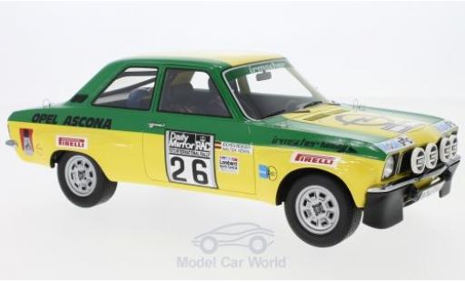 Diecast model cars Opel Ascona C 1/18 BoS Models A No.26 Irmscher Tuning Rallye WM RAC Rallye 1973 W.Röhrl/J.Berger Opel Ascona C 1/18 BoS Models A No.26 Irmscher Tuning Rallye WM RAC Rallye 1973 W.Röhrl/J.Berger diecast model cars