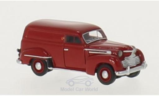 Diecast model cars Opel Olympia 1/87 BoS Models Kastenwagen red 1951 Opel Olympia 1/87 BoS Models Kastenwagen red 1951 diecast model cars