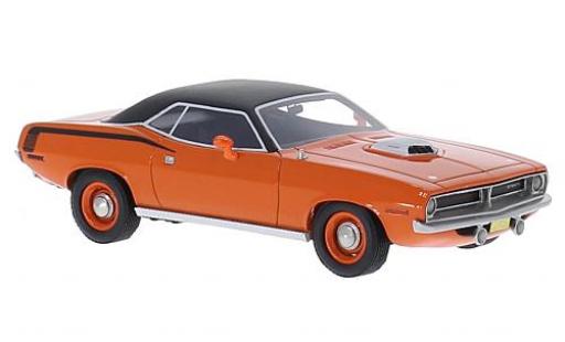 Plymouth Cuda 1/43 BoS Models 426 HEMI orange/matt-black 1970 diecast model cars