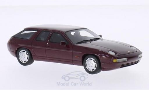 Porsche 928 1/43 BoS Models H50 Concept metallic red 1987 diecast model cars